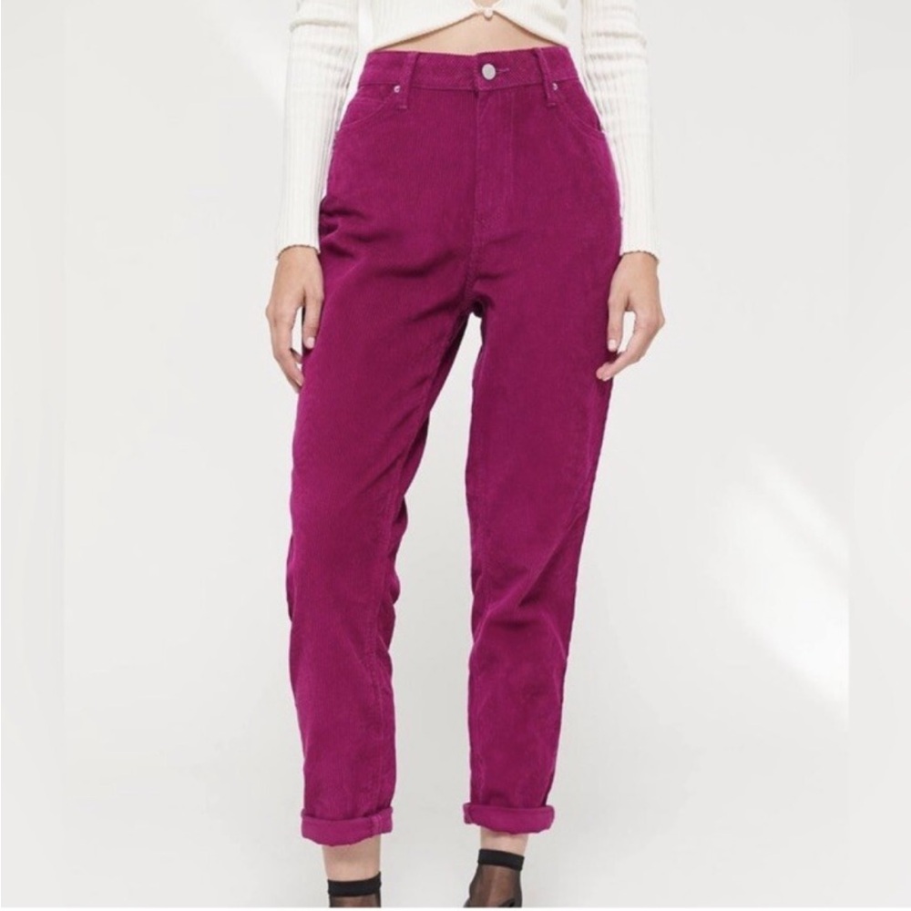 BDG Urban Outfitters Berry Purple High Rise Mom Corduroy Pants